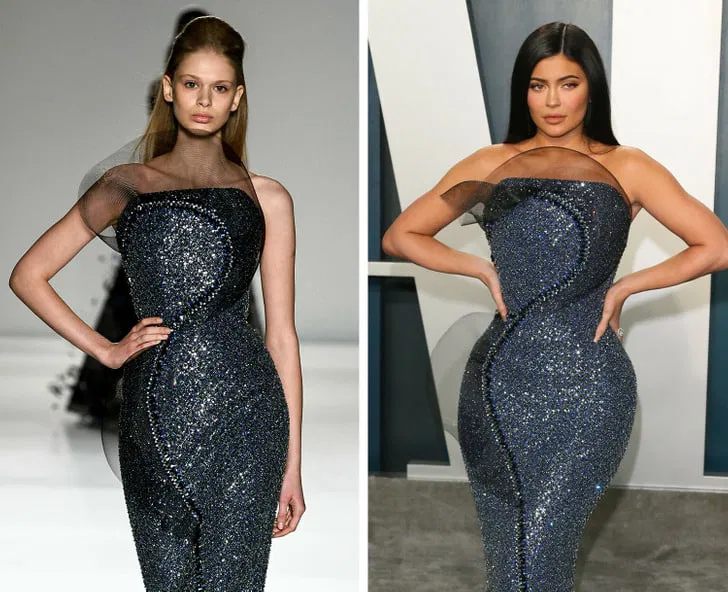 Contrasting Runway Outfits on Models vs. Celebs
