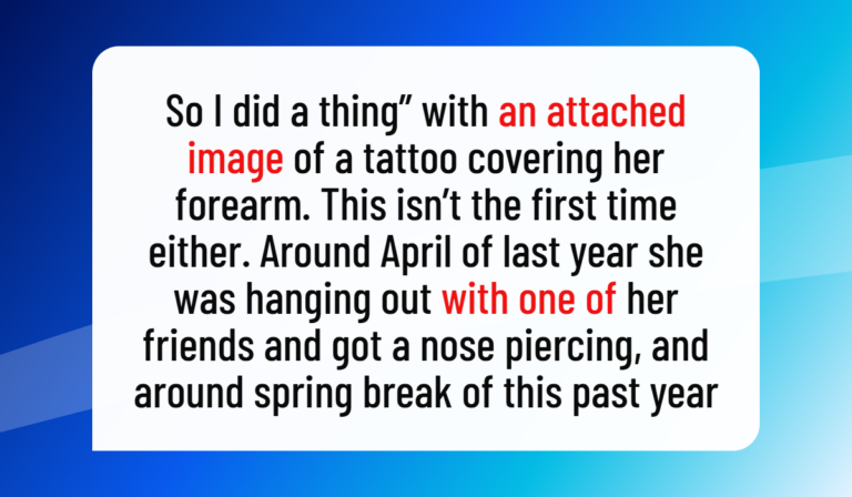 Girlfriend Gets Surprise Tattoo on Vacation, Leaving Long-Term Relationship Feeling Shaken