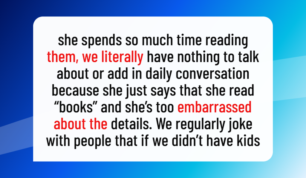 Wife’s Romance Novel Addiction and a Struggling Marriage, Affect a Couple’s Intimacy?