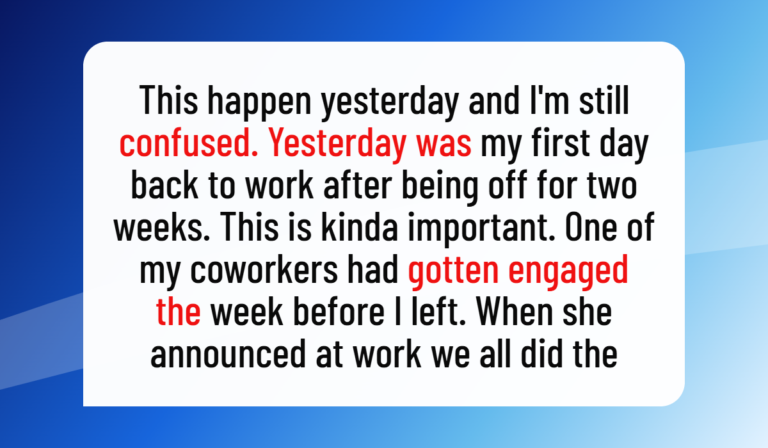 He Refused to Be Her “Man of Honor,” and His Coworker Was Furious