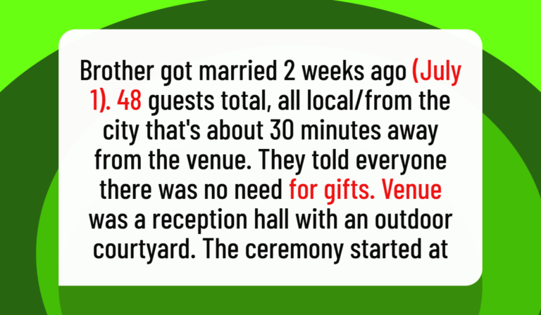 I Told My Brother His No-Alcohol Wedding Was Tacky, and Now My Family Is Upset