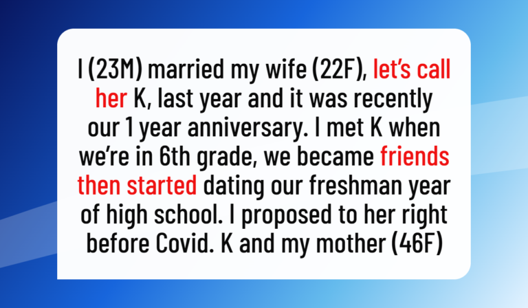AITA for Laughing When My Wife Finally Stood Up to My Mom?