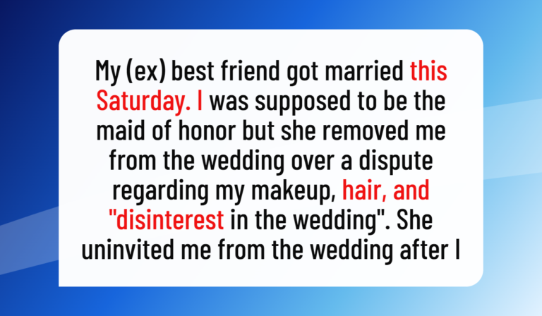 AITA for Canceling the Wedding Cake After Being Removed as Maid of Honor?