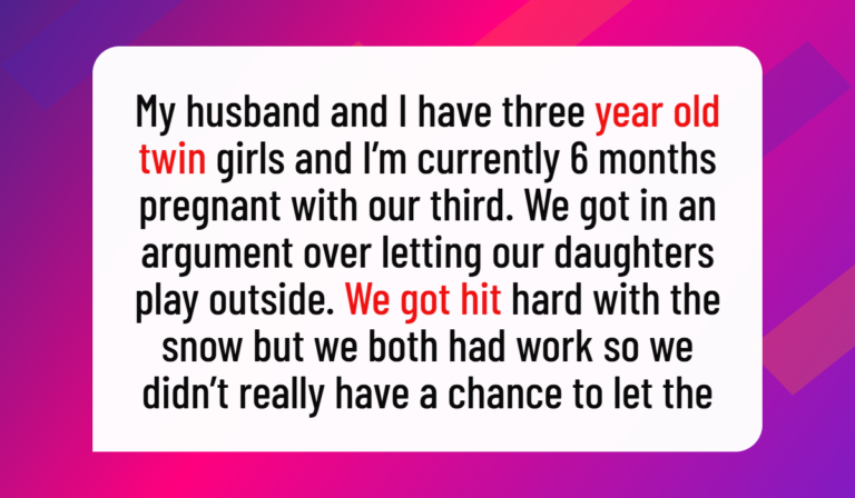 AITA for Being Angry After My Husband Locked Me Outside During a Fight?