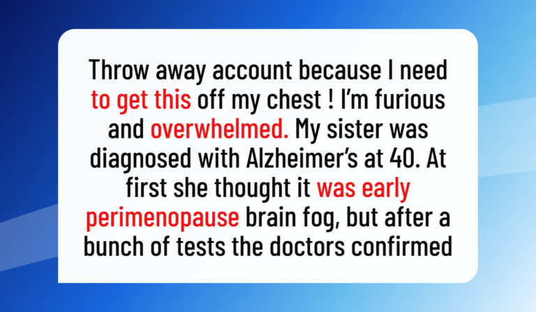 Her Sister With Alzheimer’s Is Having a Baby, and the Family Expects Her to Raise the Child