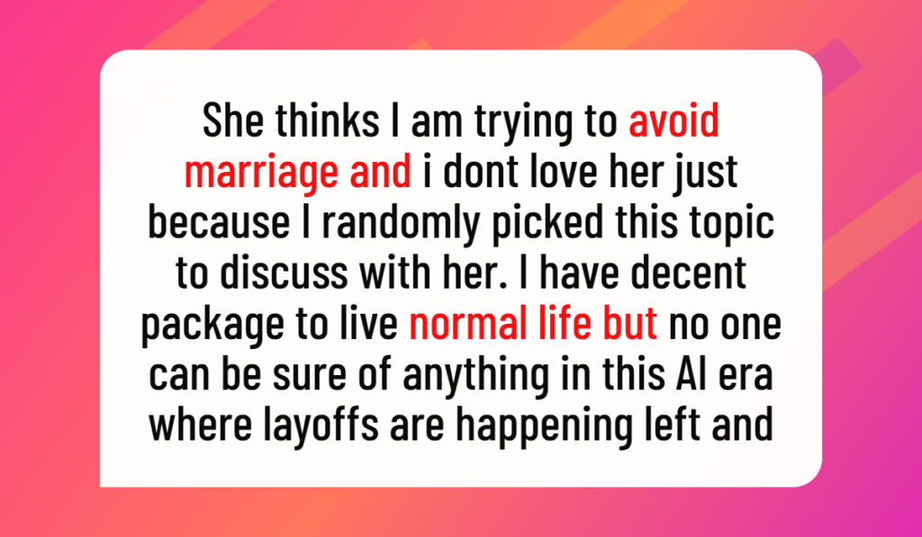 Girlfriend, 27, Says She Won’t Work After Marriage, Leaving Her Boyfriend Worried About Their Financial Future