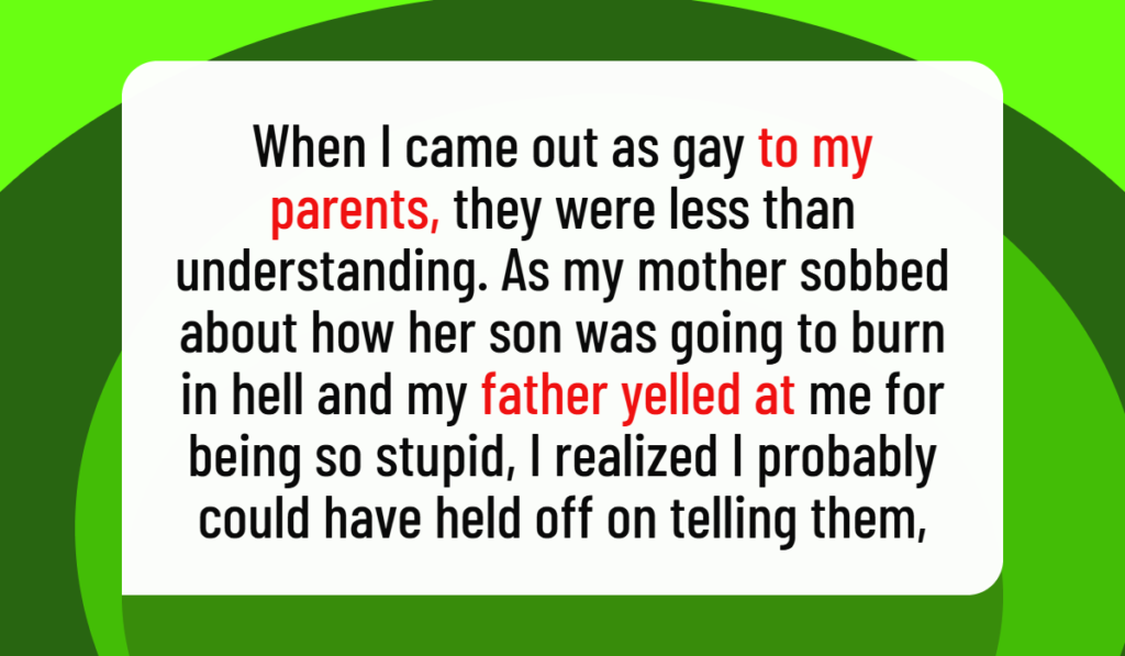 Parents Humiliated Their Gay Son in Front of Family and Friends, So He Took His Revenge at a Public Pride Rally