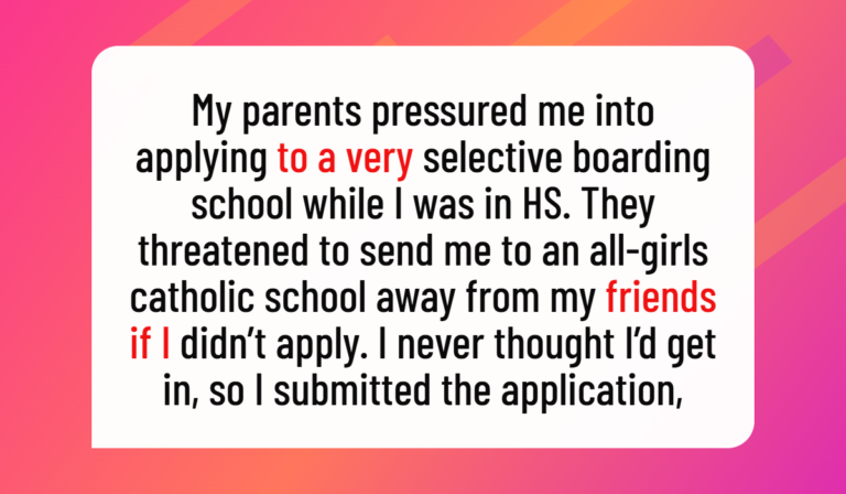 Parents Sent Their Teenage Daughter to Boarding School, but She Still Can’t Forgive Them
